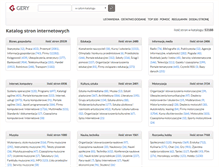 Tablet Screenshot of katalog.gery.pl